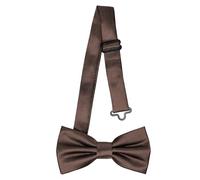 Ladeheid Nœud papillon pour enfants garçons - Pré-noué, bande réglable, design brillant, idéal pour mariage, anniversaire, rentrée scolaire - Résistant et élégant BKS (10cm x 5cm, Marron)