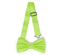 Ladeheid Nœud papillon pour enfants garçons - Pré-noué, bande réglable, design brillant, idéal pour mariage, anniversaire, rentrée scolaire - Résistant et élégant BKS (10cm x 5cm, Citron Vert)