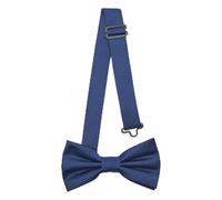 Ladeheid Nœud papillon pour enfants garçons - Pré-noué, bande réglable, design mat, idéal pour mariage, anniversaire, rentrée scolaire - Résistant et élégant BKM (10cm x 5cm, Bleu Marine)