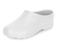 Ladeheid Sabots de Jardin Légers pour Femmes et Hommes en EVA Confortables Pantoufles et Sabots LADW001 (Blanc, 44 EU)
