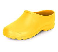Ladeheid Sabots de Jardin Légers pour Femmes et Hommes en EVA Confortables Pantoufles et Sabots LADW001 (Jaune 1032, 37 EU)