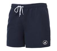 Ladeheid Short de Bain Homme, Séchage Rapide avec Doublure en Filet, Maillot de Bain Homme Piscine, Poches Latérales et Arrière, Taille Élastique avec Cordon LA40-128 (Bleu Marine/Bleu, L)