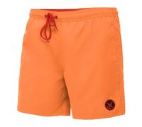 Ladeheid Short de Bain Homme, Séchage Rapide avec Doublure en Filet, Maillot de Bain Homme Piscine, Poches Latérales et Arrière, Taille Élastique avec Cordon LA40-128 (Orange, XL)