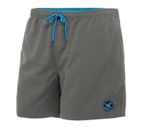 Ladeheid Short de Bain Homme, Séchage Rapide avec Doublure en Filet, Maillot de Bain Homme Piscine, Poches Latérales et Arrière, Taille Élastique avec Cordon LA40-128 (Gris, M)