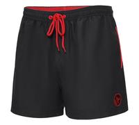 Ladeheid Short de Bain Homme, Séchage Rapide avec Doublure en Filet, Poches Latérales et Arrière, Taille Élastique avec Cordon, Confortable et Respirant pour Natation LA40-199 (Noir, 4XL)