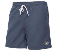 Ladeheid Short de Bain Homme, Séchage Rapide avec Filet Intérieur, Maillot de Bain Homme Piscine, Poches Latérales et Arrière, Ceinture Élastique avec Cordon Ajustable LA40-129 (Jean Foncé, 5XL)