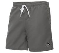 Ladeheid Short de Bain Homme, Séchage Rapide avec Filet Intérieur, Maillot de Bain Homme Piscine, Poches Latérales et Arrière, Ceinture Élastique avec Cordon Ajustable LA40-129 (Gris, M)