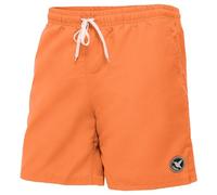Ladeheid Short de Bain Homme, Séchage Rapide avec Filet Intérieur, Maillot de Bain Homme Piscine, Poches Latérales et Arrière, Ceinture Élastique avec Cordon Ajustable LA40-129 (Orange, 3XL)