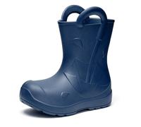 Ladeheid x Camminare Bottes de Pluie Enfant en EVA Ultralégères LA-CA-20 | Chaussures Imperméables, Bottes Wellington pour Garçons et Filles, Antidérapante, Poignées, Motif Parapluie, Tailles 22-35 EU