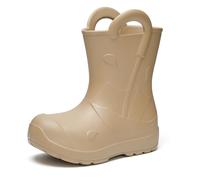 Ladeheid x Camminare Bottes de Pluie Enfant en EVA Ultralégères LA-CA-20 | Chaussures Imperméables, Bottes Wellington pour Garçons et Filles, Antidérapante, Poignées, Motif Parapluie, Tailles 22-35 EU