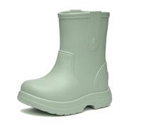 Ladeheid x Camminare bottes de pluie enfant en mousse EVA densifiée, ultra légères et imperméables, tige mi-haute, semelle antidérapante, antibactérien amovible LA-CA-18 (Olive, 24/25 EU)