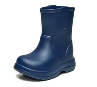 Ladeheid x Camminare bottes de pluie enfant en mousse EVA densifiée, ultra légères et imperméables, tige mi-haute, semelle antidérapante, antibactérien amovible LA-CA-18 (Bleu Marine, 28/29 EU)