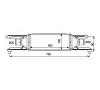Ladeluftkühler Ansaugluftkühler Turbokühler Pour Fiat Grande Punto 199_ 199