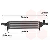 Ladeluftkühler Intercooler Pour Nissan Qashqai +2 I J10 JJ10 1.6 DCI