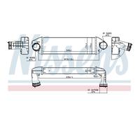 Ladeluftkühler Intercooler Turbokühler NISSENS 96128 pour BMW X3 E83