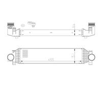 Ladeluftkühler NRF Pour Ford Kuga II DM2 Focus III Touran DXA/CB7 DXA/CEU