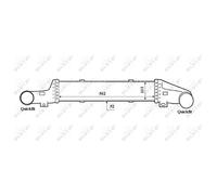 Ladeluftkühler NRF Pour Mercedes-Benz E-Class T-Modèle S210 W210 VF210