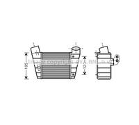 Ladeluftkühler Pour Audi TT 8N3 8N9 8L1 Seat Leon 1M1 Roadster A3