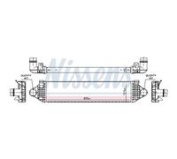 Ladeluftkühler Turbokühler LLC NISSENS Pour Volvo V40 Schrägheck V60 BW 134