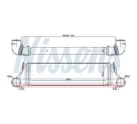 Lades intercooler Turbo refroidisseur LLC NISSENS Pour BMW X5 E53
