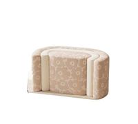 LADFRTYU Banc À Chaussures Banc Ottoman d’entrée Vintage, Tabouret Long Moderne du Milieu siècle for la Maison, siège de Rangement Chaussures Minimaliste et Accent Couloir créatif(Large - Powder)
