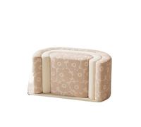 LADFRTYU Banc À Chaussures Banc Ottoman d’entrée Vintage, Tabouret Long Moderne du Milieu siècle for la Maison, siège de Rangement Chaussures Minimaliste et Accent Couloir créatif(Medium - Powder)