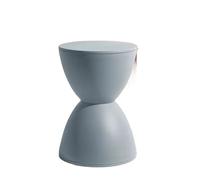 LADFRTYU Banc À Chaussures Repose-Pieds for la Maison, créatif, Moderne et Minimaliste, Banc à Langer, Mode, Tabouret Rond en Plastique épais, Pouf d'attente(Light Grey)