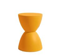 LADFRTYU Banc À Chaussures Repose-Pieds for la Maison, créatif, Moderne et Minimaliste, Banc à Langer, Mode, Tabouret Rond en Plastique épais, Pouf d'attente(Apricot)