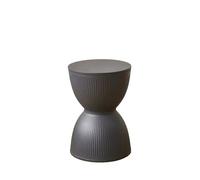 LADFRTYU Banc À Chaussures Repose-Pieds for la Maison, créatif, Moderne et Minimaliste, Banc à Langer, Mode, Tabouret Rond en Plastique épais, Pouf d'attente(Patterned Dark Grey)