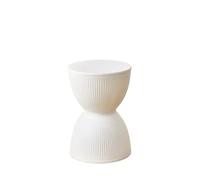 LADFRTYU Banc À Chaussures Repose-Pieds for la Maison, créatif, Moderne et Minimaliste, Banc à Langer, Mode, Tabouret Rond en Plastique épais, Pouf d'attente(Patterned White)