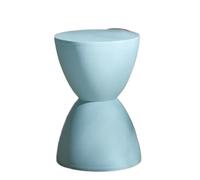LADFRTYU Banc À Chaussures Repose-Pieds for la Maison, créatif, Moderne et Minimaliste, Banc à Langer, Mode, Tabouret Rond en Plastique épais, Pouf d'attente(Mint Green)