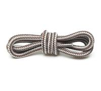 LADFRTYU Lacets Chaussures Lot de 2 paires lacets ronds rayés bicolores en polyester 4 mm for chaussures travail, bottes Martin, cuir, 100/120/150 cm Lacci Per Scarpe Sportive(Brown Grey,100cm)