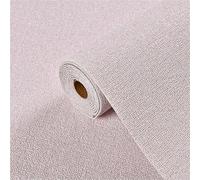 LADFRTYU Papier Peint Autocollant Self Adhesive 3D Panel Linen Wallpaper Foam Soundproof Waterproof Wall Sticker Modern Simple Bedroom(Flax Pink,50cmx10m)