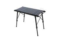 LADFRTYU Table Pliante en Rouleau de Poulet Camping, Alliage d'aluminium réglable avec poêle, Barbecue Pique-Nique Mobile(Color-2)