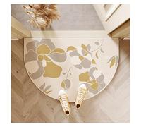 LADFRTYU Tapis D'EntréE Modern Simple Entry Door Mat Semi-Circular Non-Slip Dirty Resistant Entryway Foot Kitchen Carpet Home Decoration(Color05,50x80cm 20x31inch)
