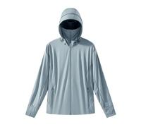 LADFRTYU Veste De Protection Solaire Veste coupe-vent unisexe à séchage rapide, manteau d'été de Protection solaire for hommes et femmes, randonnée Camping escalade(Unisex Gray,L)