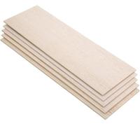 LaDicha Lot de 5 planches en bois Balsa - 310 x 100 mm - Légères - Pour artisanat, avion, bateau, maison, bateau - Modèle : 2 mm