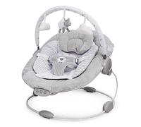 LADIDA Transat pour bébé avec vibrations et mélodies apaisantes, bruit blanc, barres de jouets amovibles avec jouets mignons 0m+ Agneau gris (Gris)