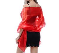 Ladiery Châle pashmina pour femme, Rouge, 170 * 70 CM/67 * 28 INCH