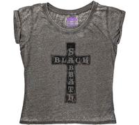 Ladies Black Sabbath Vintage Cross Autorisé Femmes Dames T-shirt