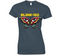 Ladies Blink 182 Butterfly Autorisé Femmes Dames T-shirt