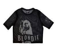 Ladies Blondie Mic Stand Mesh Crop Top Autorisé Femmes Dames T-shirt