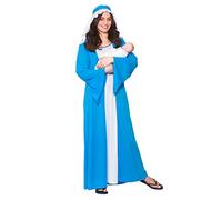 LADIES BLUE MARY NATIVITY CHRISTMAS FANCY DRESS COSTUME