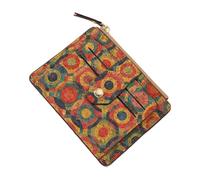 Ladies Card Holder - Unique Floral Women's Wallet, Comfortable Slim Brown Wallet ID | Vintage Floral Women Card Holder Wallet, Compact Wallet for Women Credit Card Cash and Drivers License, E., Fare