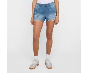 Ladies Destroyed Denim Shorts bleu 30