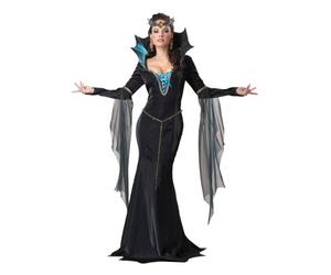 LADIES EVIL SORCERESS QUEEN COSTUME - LARGE