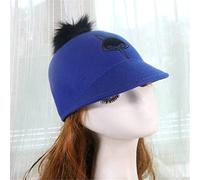 Ladies Hats Women's Woolen Caps Wide-Brimmed Hats Retro Knight Hats Casual Baseball Caps for Autumn/Winter Visors (Color : Red Size : One Size) (Blue One Size)