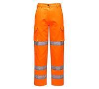 Ladies Hi-Vis Trousers Color: Orange Talla: Small