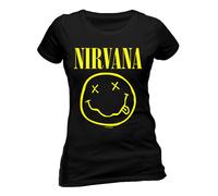 Ladies Nirvana Kurt Cobain Rock Grunge Autorisé Dames Femmes T-Shirt