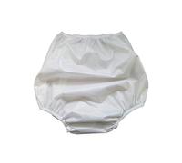 Ladies Plain White Incontinence Briefs Pants Knickers Built in Waterproof Pad Medium